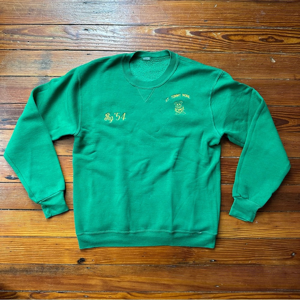Vintage Russell Athletic St. Tommy More School embroidered alumni sweatshirt